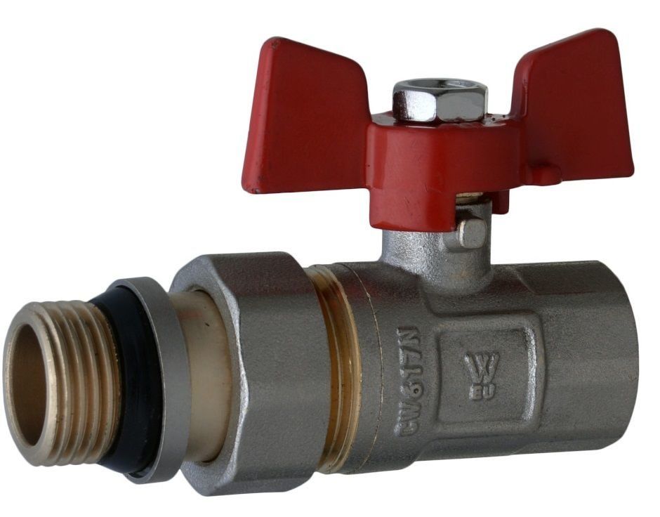 Кран шаровый Water Valve NV-V343 с "американкой" НВ 3/4" Кран шаровый Water Valve NV-V343 с "американкой" НВ 3/4"