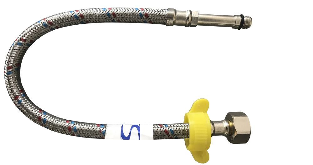 Шланг для смесителей Solomon HY6201 A М10х1/2" 1,5 м длинный штуцер Шланг для смесителей Solomon HY6201 A М10х1/2" 1,5 м длинный штуцер