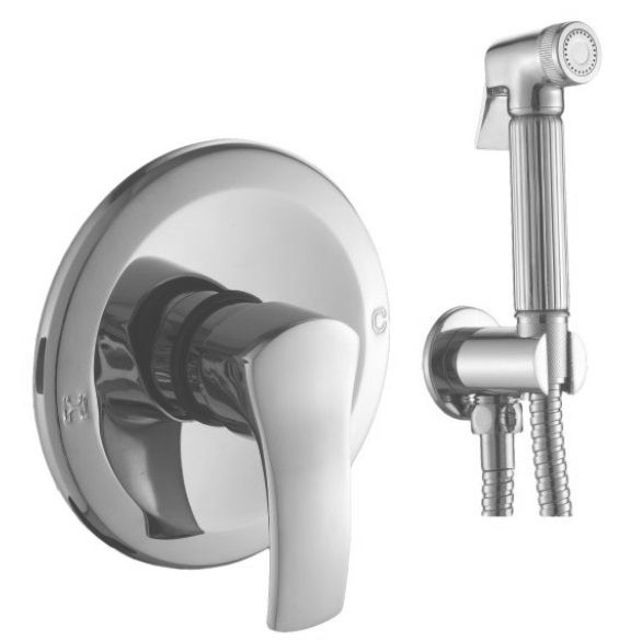 Смеситель для биде Globus Lux Queensland- GLQU-0110 встроенный гигиенический Смеситель для биде Globus Lux Queensland- GLQU-0110 встроенный гигиенический