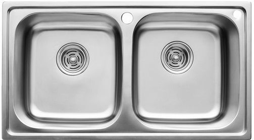 5104 Мойка CRISTAL прямоугольная двойная, врезная 780x430x200 Decor 5104 Мойка CRISTAL прямоугольная двойная, врезная 780x430x200 Decor