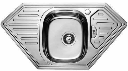 7801 Мойка CRISTAL угловая врезная 950x500х180 SATIN 7801 Мойка CRISTAL угловая врезная 950x500х180 SATIN