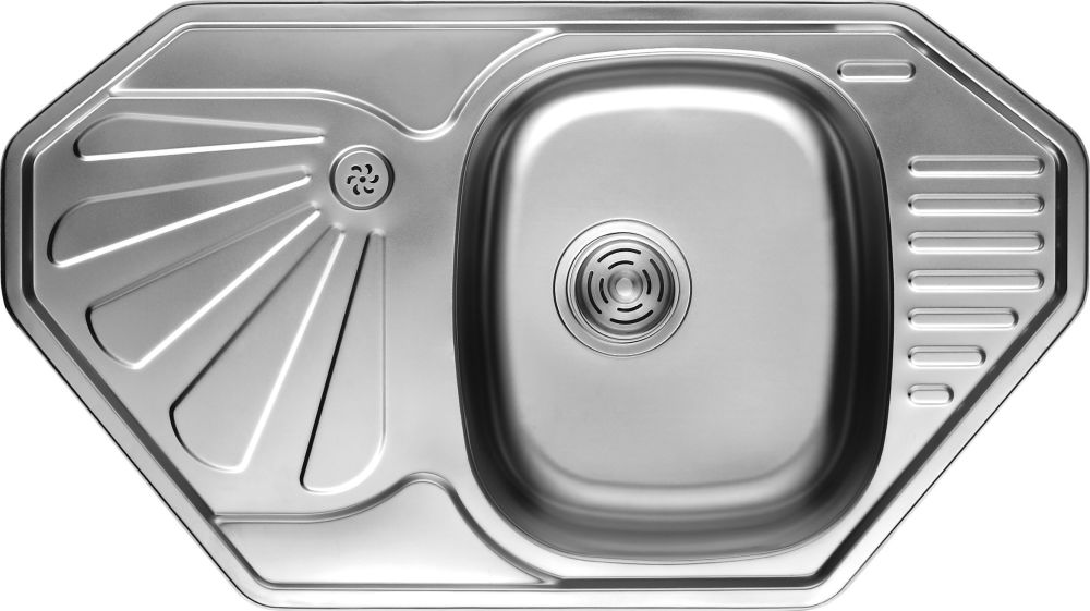 7803 Мойка CRISTAL угловая врезная 849x472х180 Decor 7803 Мойка CRISTAL угловая врезная 849x472х180 Decor