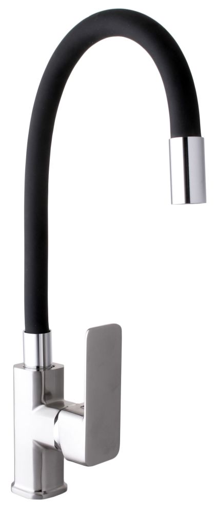 Смеситель кухонный DOMINO DMM-203 LR-StSTEEL-BLACK Смеситель кухонный DOMINO DMM-203 LR-StSTEEL-BLACK