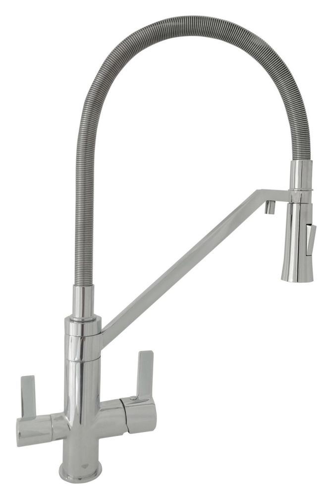 Смеситель кухонный TOPAZ ZARA-P-8812-H24-S комбинированный под осмос Смеситель кухонный TOPAZ ZARA-P-8812-H24-S комбинированный под осмос