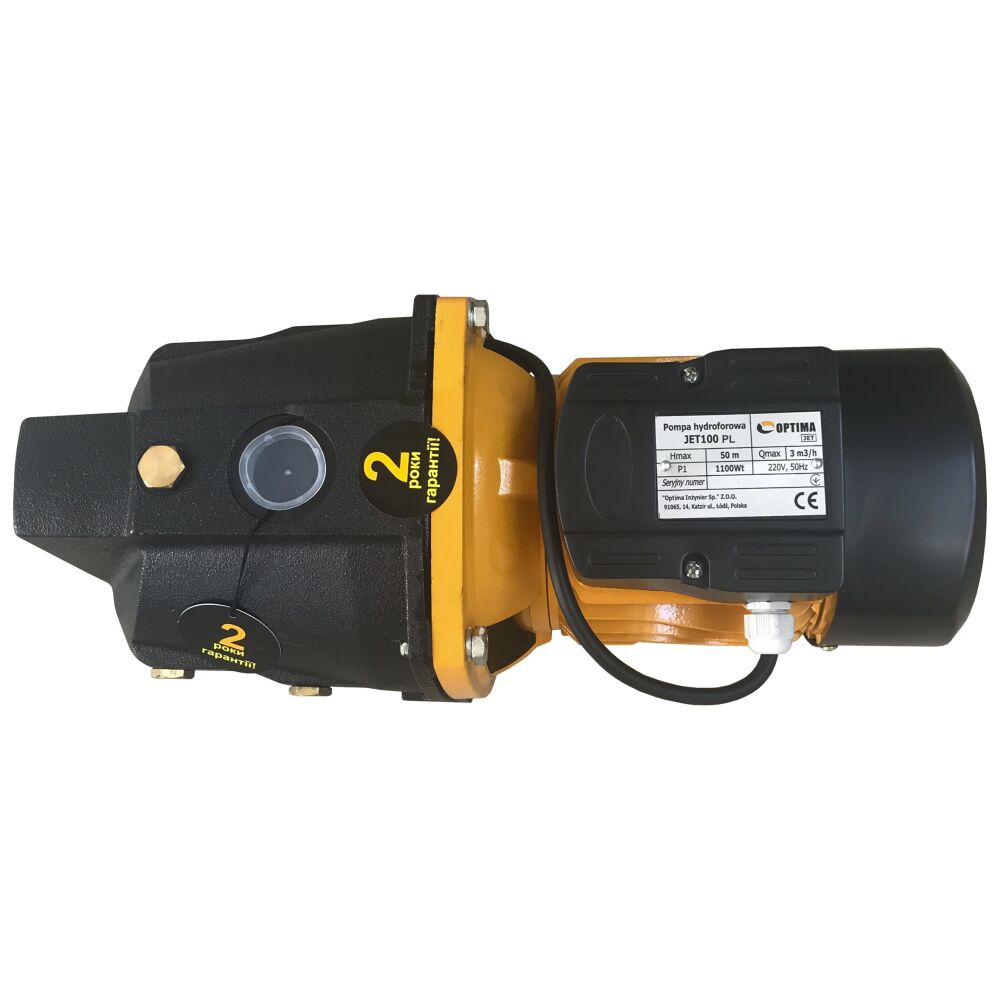 Насос Optima JET100-PL 1.1 кВт Центробежный самовсасывающий Насос Optima JET100-PL 1.1 кВт Центробежный самовсасывающий