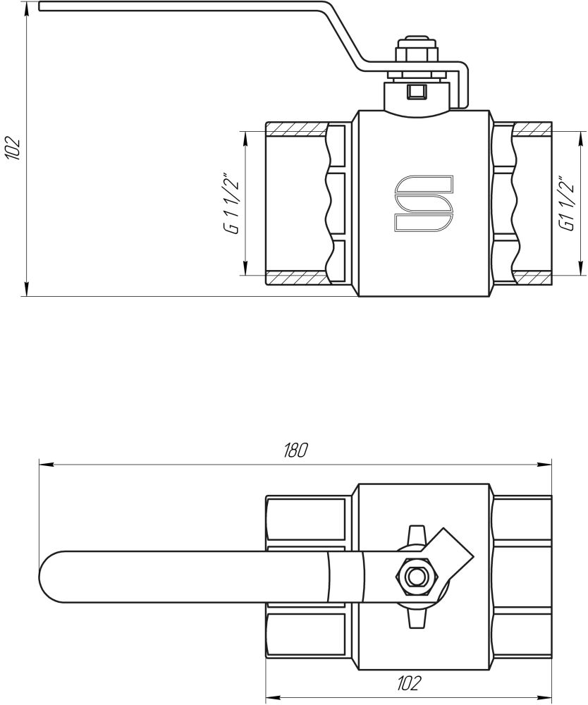 Кран шаровый 1 1/2" ВВ КР SL1506 SELBA GERMANY Кран шаровый 1 1/2" ВВ КР SL1506 SELBA GERMANY