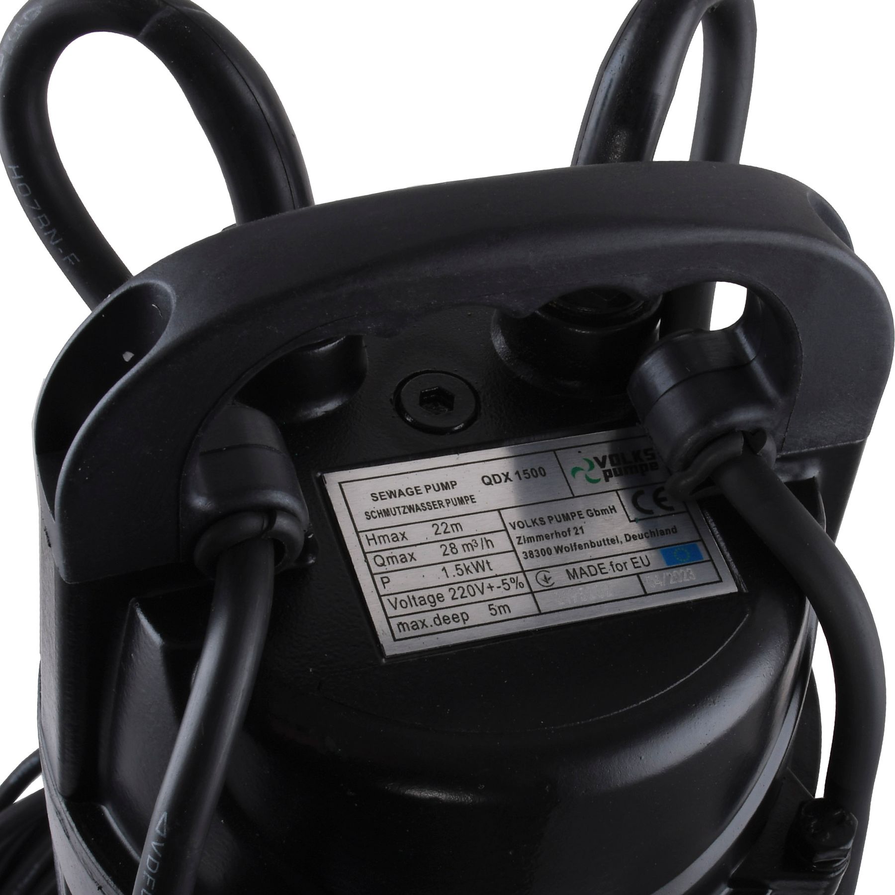 Насос дренажний VOLKS pumpe QDX1500 1,5кВт Насос дренажний VOLKS pumpe QDX1500 1,5кВт