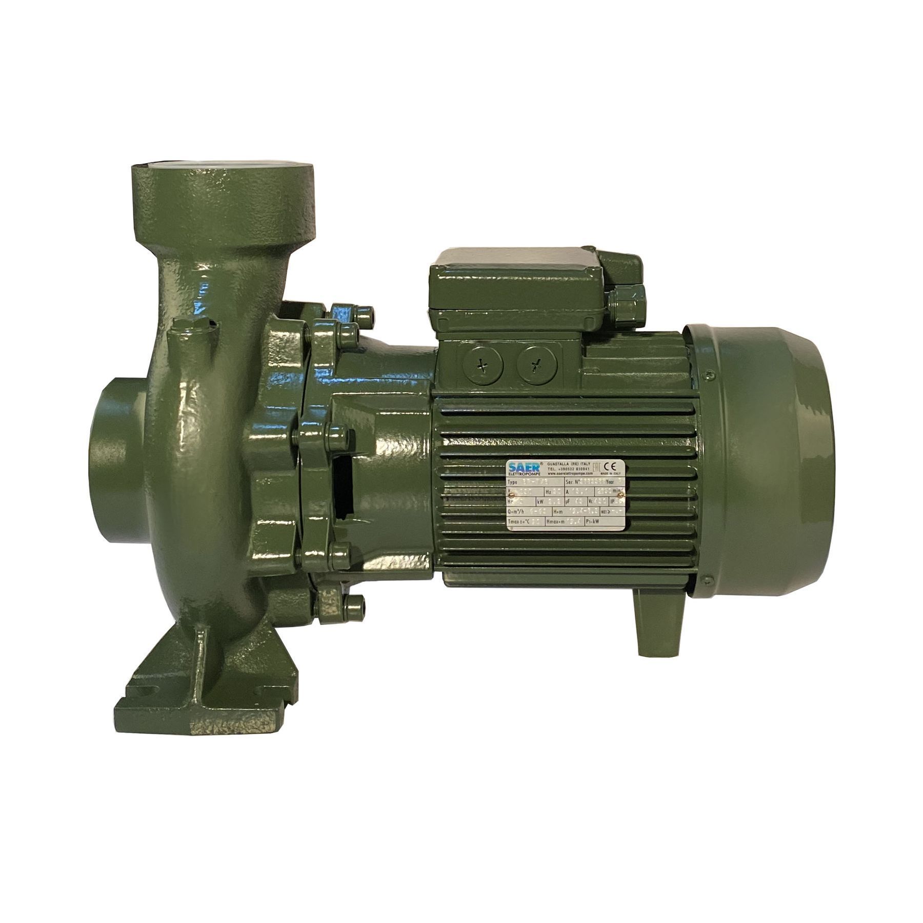 Насос вiдцентровий BP-7B 2,2 кВт SAER (63,0 м3/год, 19,4 м) однофазний Насос вiдцентровий BP-7B 2,2 кВт SAER (63,0 м3/год, 19,4 м) однофазний