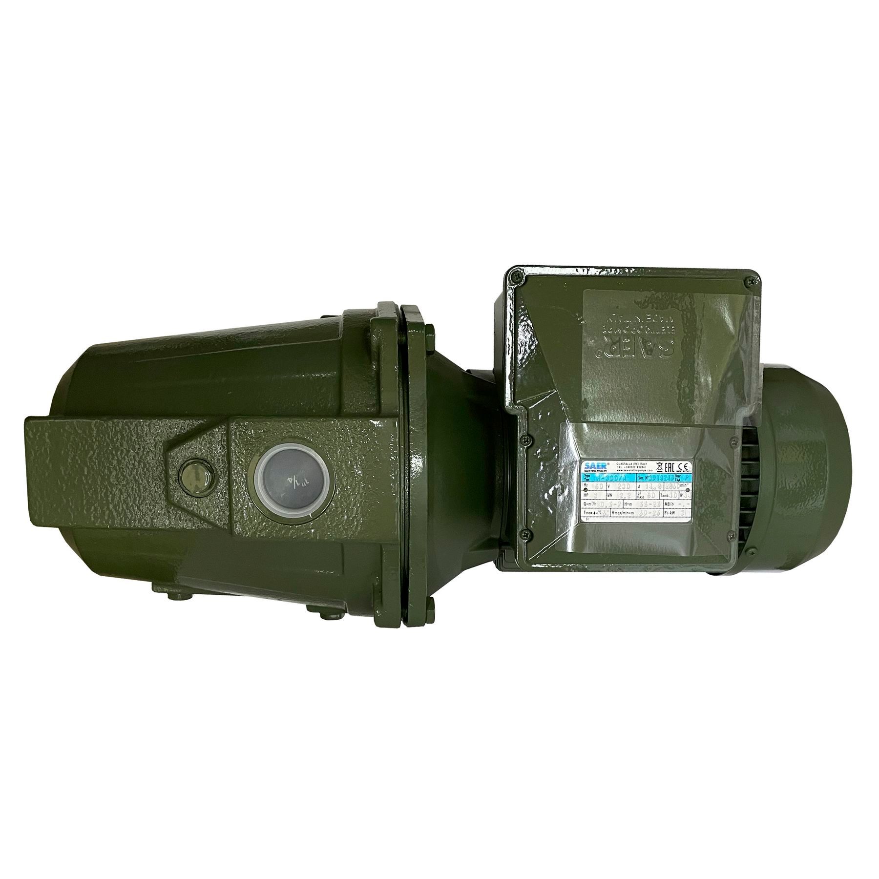 Насос відцентровий M-300A PL 2,2 кВт SAER (7 м3/год, 69 м) Насос відцентровий M-300A PL 2,2 кВт SAER (7 м3/год, 69 м)