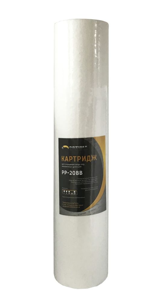 Картридж полипропиленовый PP-20ВВ (5 мкм) OPTIMA для колб BigBlue 20" Картридж полипропиленовый PP-20ВВ (5 мкм) OPTIMA для колб BigBlue 20"