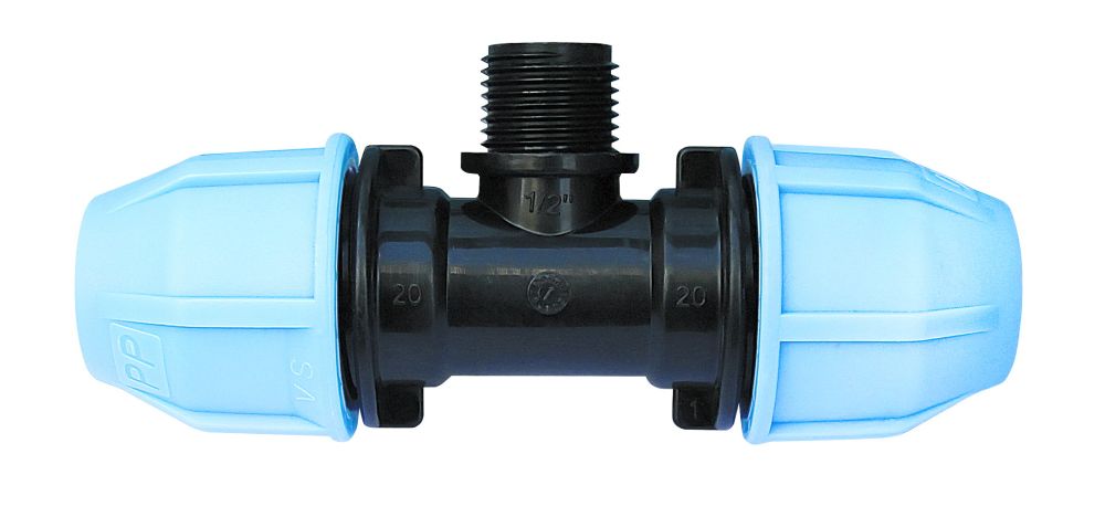 Тройник VS Plast 3003 20x1/2"Нx20 мм наружная резьба Тройник VS Plast 3003 20x1/2"Нx20 мм наружная резьба