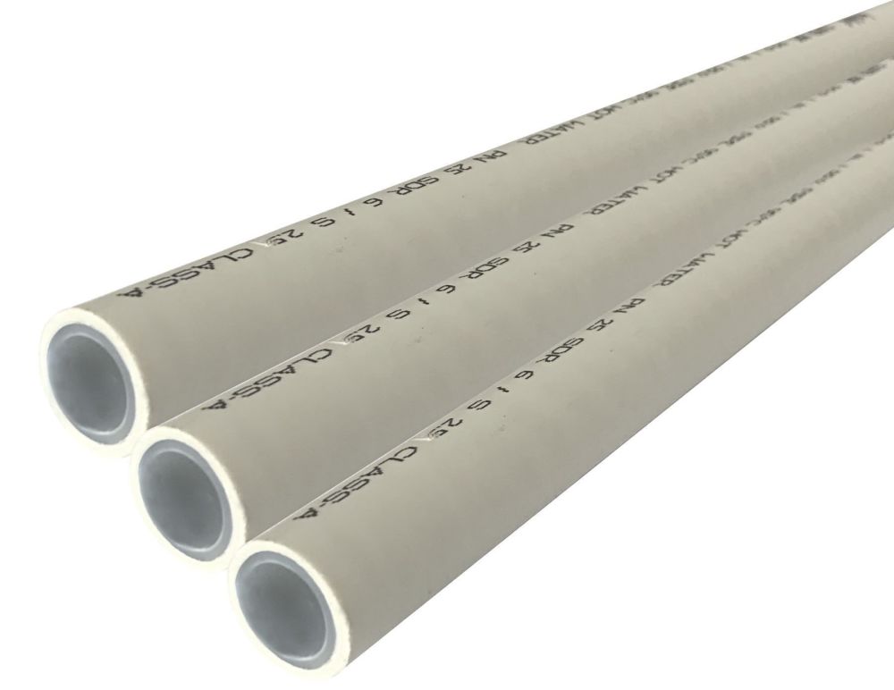 Труба полипропиленовая с алюминиевой фольгой Kalde PPR Super Pipe 110 мм PN 25 Труба полипропиленовая с алюминиевой фольгой Kalde PPR Super Pipe 110 мм PN 25