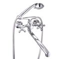 Смеситель для ванны Globus Lux GB-DOMINOX-0316-Euro, L-350, душевой комплект