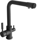 Смеситель кухонный Globus Lux LAZER GLLR-0444 ONIX ЧЕРНЫЙ комбинированный