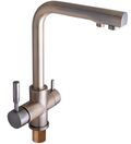 Смеситель кухонный Globus Lux LAZER GLLR-0888 BRONZE БРОНЗОВЫЙ комбинированный