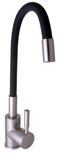Смеситель кухонный DOMINO DLR1-203 LR StSTEEL-BLACK