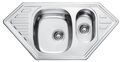 7802 Мойка CRISTAL угловая 2-ная врезная 1000x500х180 Decor