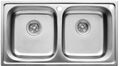 5104 Мойка CRISTAL прямоугольная двойная, врезная 780x430x200 Decor