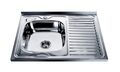 MR 8060 Мойка прямоугольная накладная 800х600х180 Satin Left