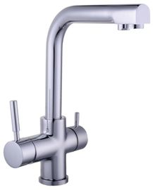 Смеситель кухонный Globus Lux LAZER GLLR-0888 CHROM ХРОМ комбинированный