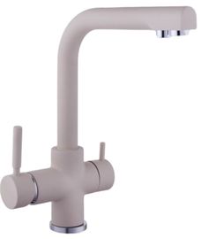 Смеситель кухонный Globus Lux LAZER GLLR-0888 COLORADO БЕЖЕВЫЙ комбинированный