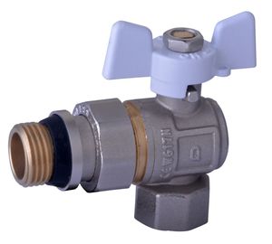 Кран шаровый с "американкой" 1/2" угловой QPROFESSIONAL Q004