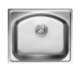 6108 Мойка CRISTAL прямоугольная  врезная 530x450x190 Satin
