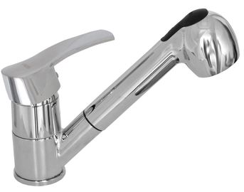 Смеситель кухонный Globus Lux Sena GLS-0107 с вытяжным носом
