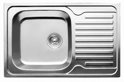 7203 Мойка CRISTAL прямоугольная с полкой, врезная 780x500x180 Polish