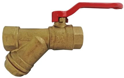 Кран шаровый Solomon 8031 с фильтром для водомера 3/4"