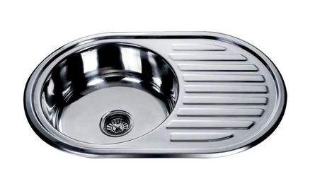 MR 7750 Мойка круглая с полкой ( кепка) 770х500х180 Decor