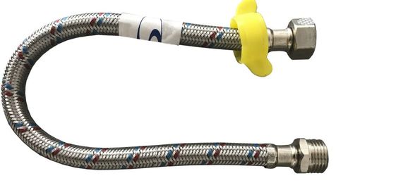 Шланг резиновый Solomon HS31 нержавейка 1/2"х1/2" нв 0,4 м