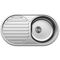 7114 Мойка CRISTAL круглая c полкой (кепка) 790х440х180 SATIN