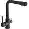 Смеситель кухонный Globus Lux LAZER GLLR-0444 ONIX ЧЕРНЫЙ комбинированный